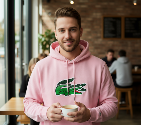 Lacoste Printed Fleece Hoody