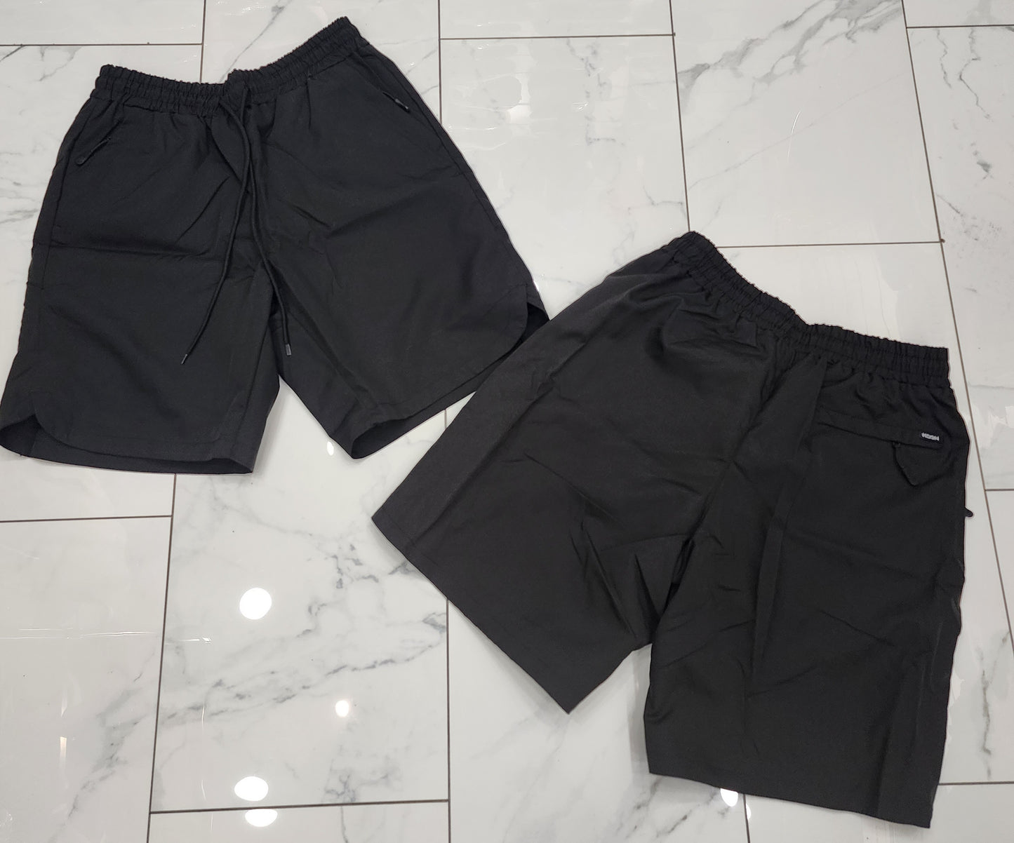 Hudson Nylon 3 Zipper Pocket Shorts (Black) U