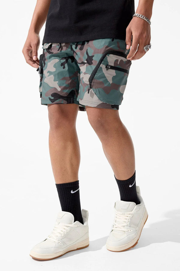 Jordan Craig Retro Altitude Cargo Nylon Shorts (Vintage Camo)