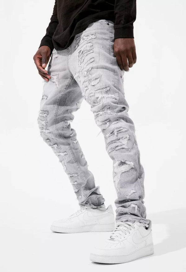 Jordan Craig Sean Fit Frankenstein Denim Jeans Cement Wash U