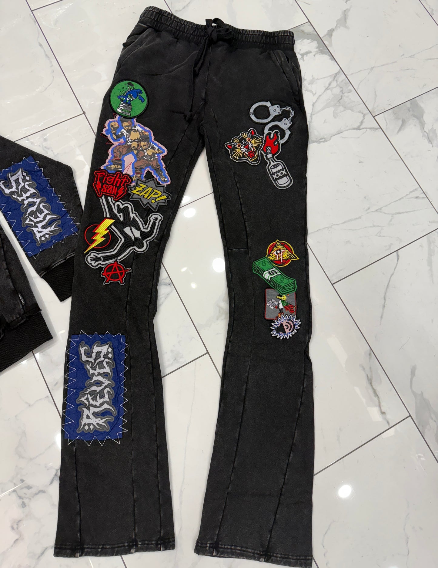 Hudson Patch Zip Stacked Fit Sweatsuit U