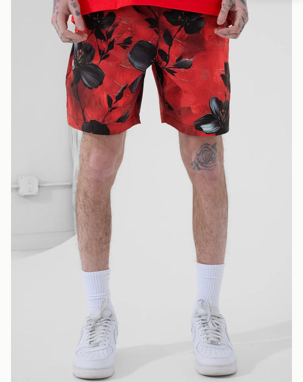 Jordan Craig x See You In Paradise Graphic Paradise Palms Nylon Shorts (Chicago)