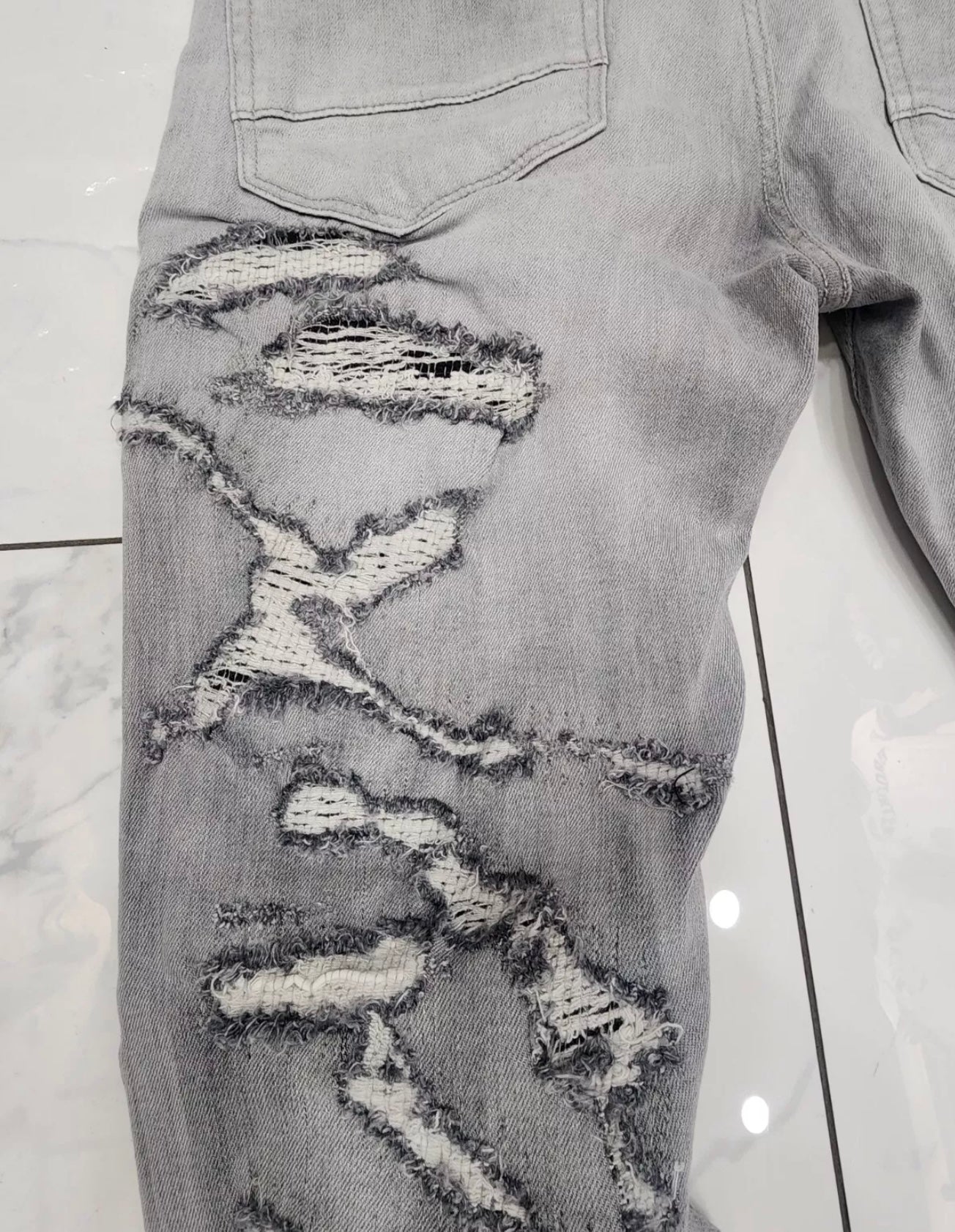 Jordan Craig Sean Fit Frankenstein Denim Jeans Cement Wash U