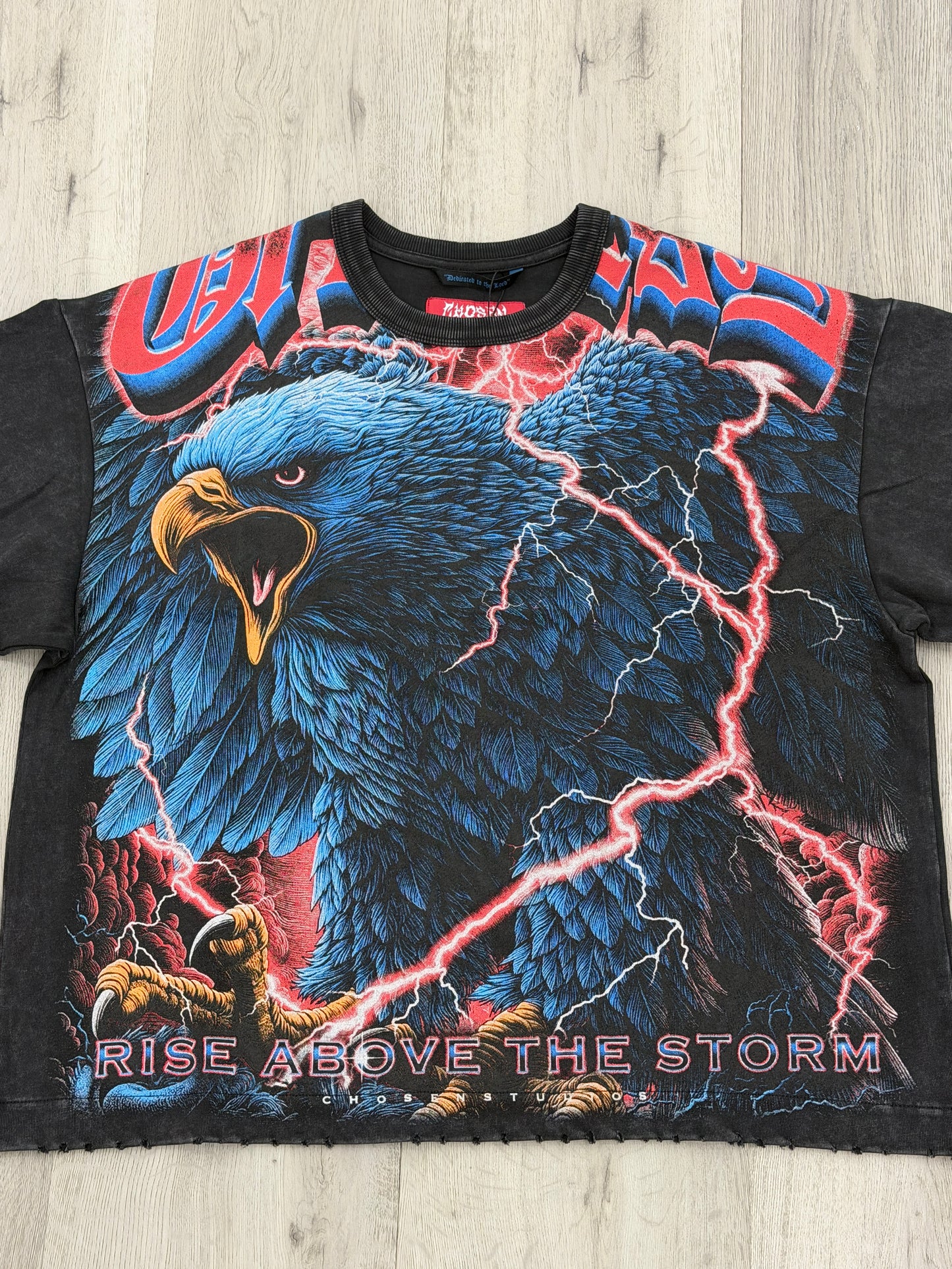 Chosen Rise Above The Storm Vintage Washed Boxy T-Shirt