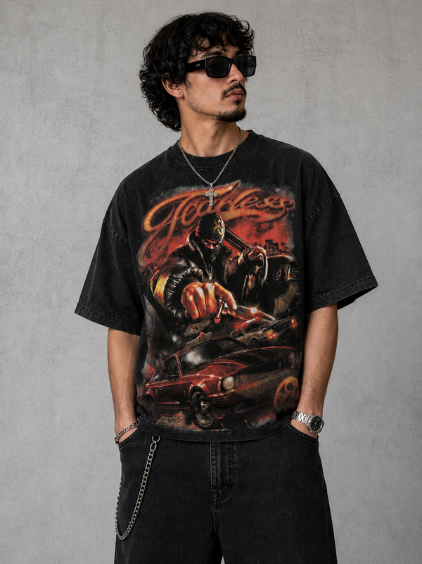 Chosen Fearless Vintage Wash Graphic Boxy T-Shirt