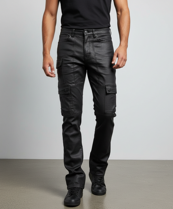 Waimea Stacked Waxed Cargo Jeans U