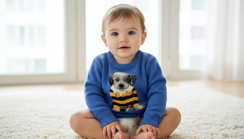 Kids Polo Ralph Lauren Dog Graphic Knitted Sweater