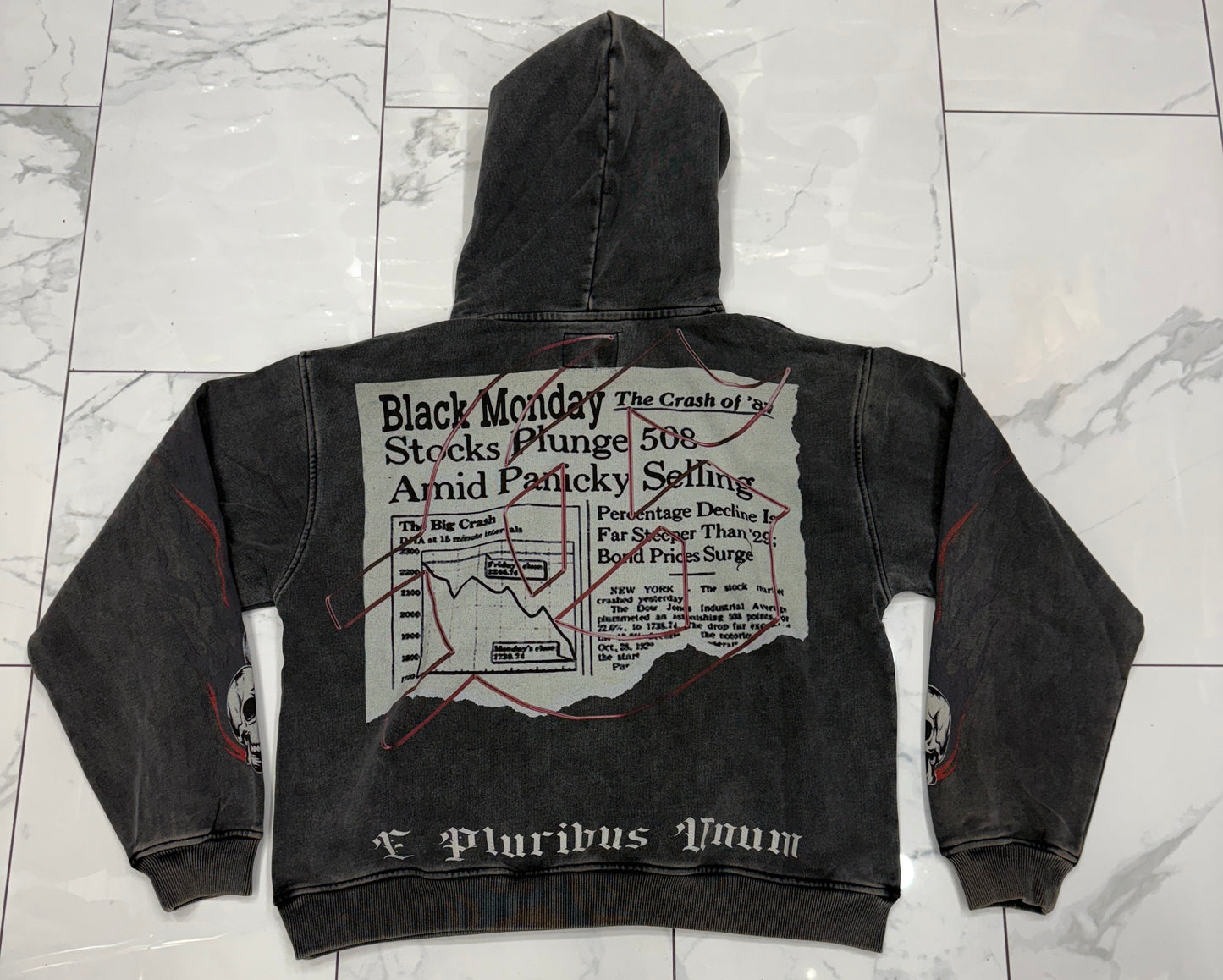 Godspeed Black Monday Hoodie (Grey Wash)