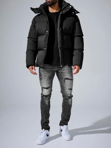 Jordan Craig Jackson Height Black Puffer Jacket w/Removable Hood