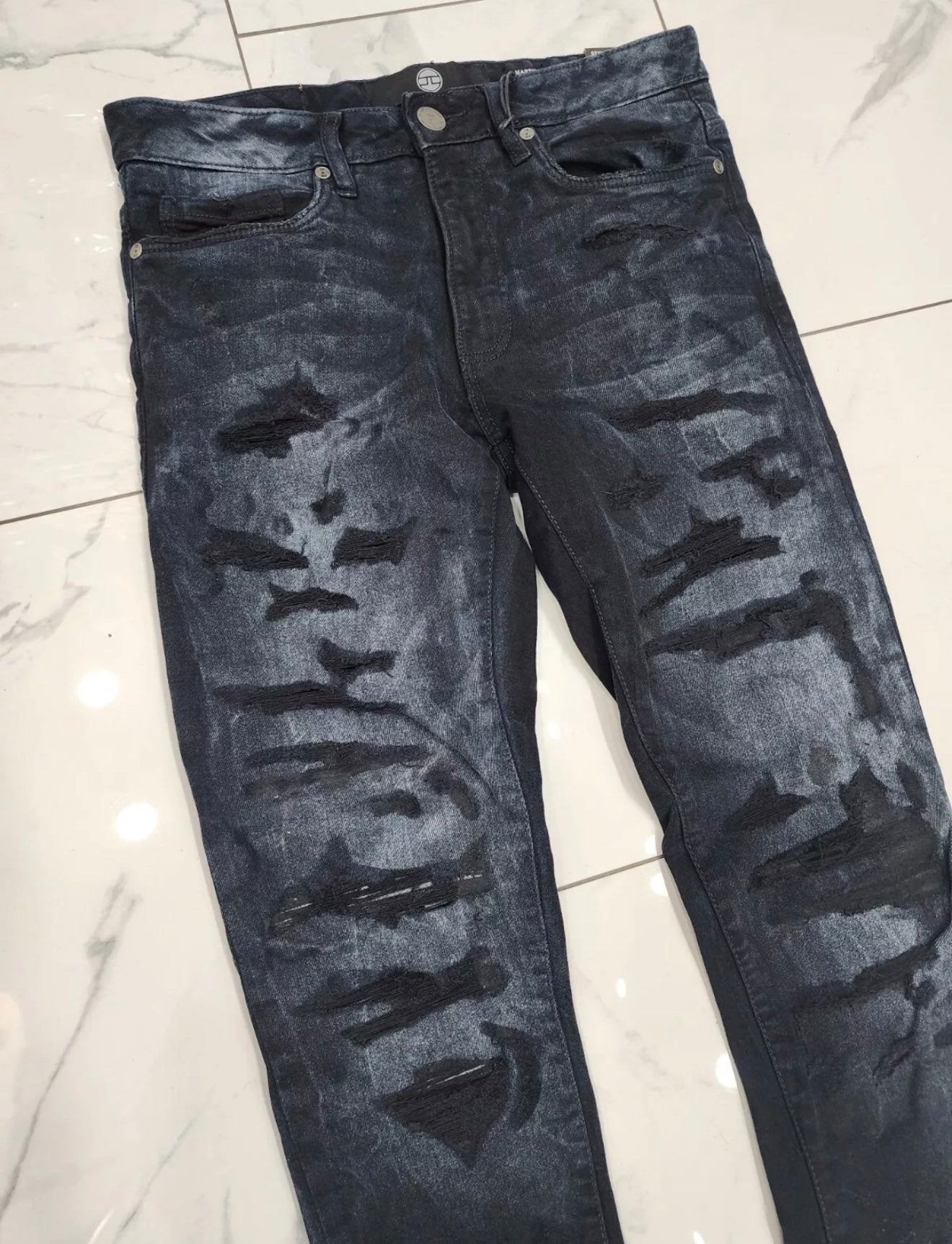 Jordan Craig Martin Skinny Fit Denim Jeans Midnight Blue U