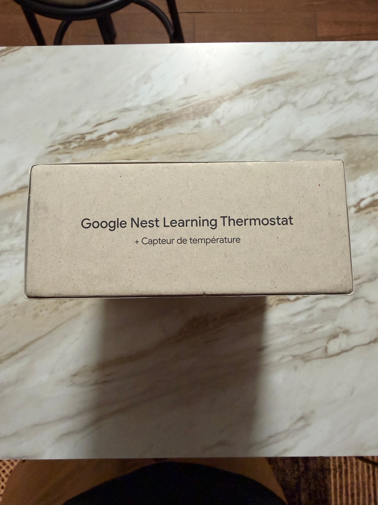 Google Nest Learning Thermostat 4th Gen + 2nd Gen Temp. Sensor-Polished Obsidian