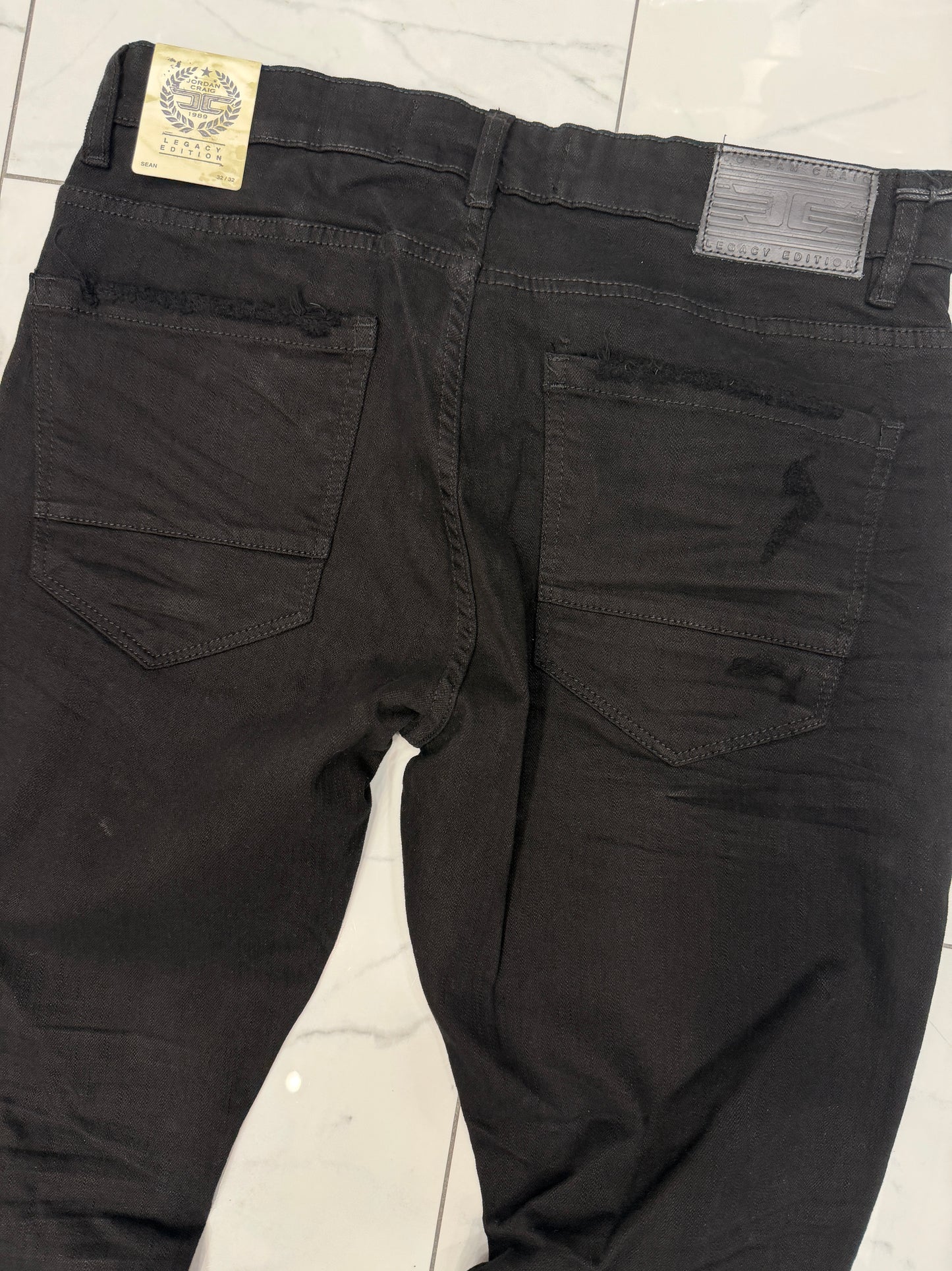 Jordan Craig Sean Fit Slim Fit Tapered Jet Black Jeans U