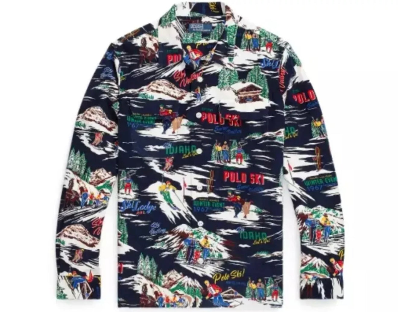 Polo Ralph Lauren Ski Print Classic Fit Corduroy Button Down Shirt