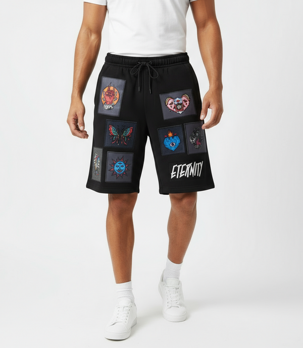 Eternity Heart & Soul Black Shorts U