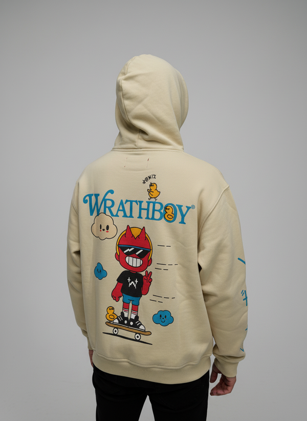 Wrathboy Nothing Personal Heavyweight Hoodie (Ceramic) U