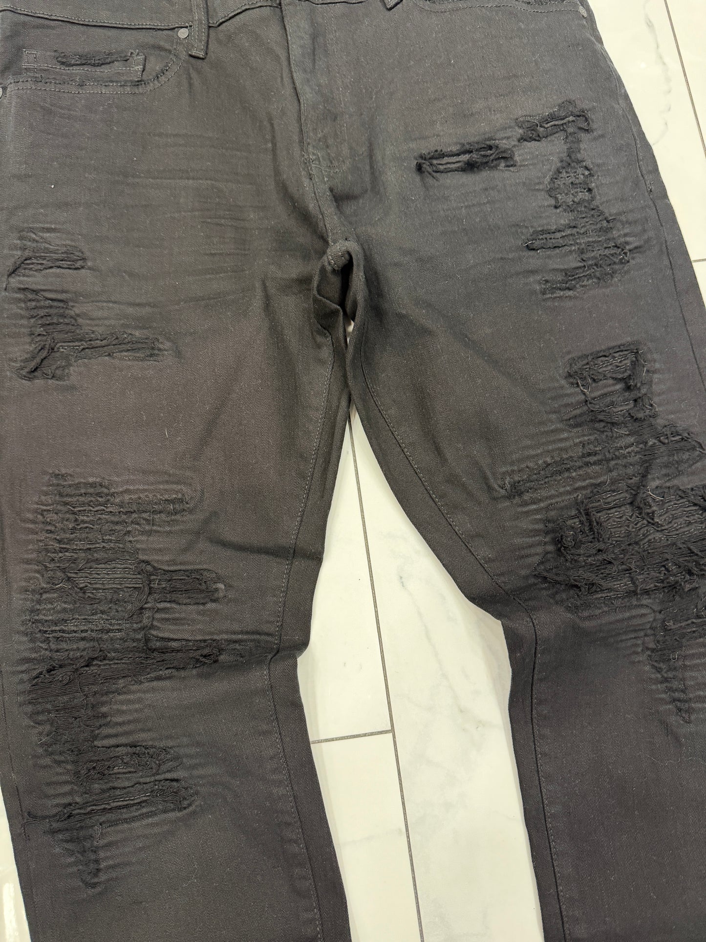 Jordan Craig Ross Fit Skinny Fit Jet Black Paradise Jeans U