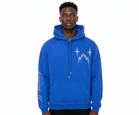 Wrathboy Hater Ghost Heavyweight Hoodie (Royal Blue) U