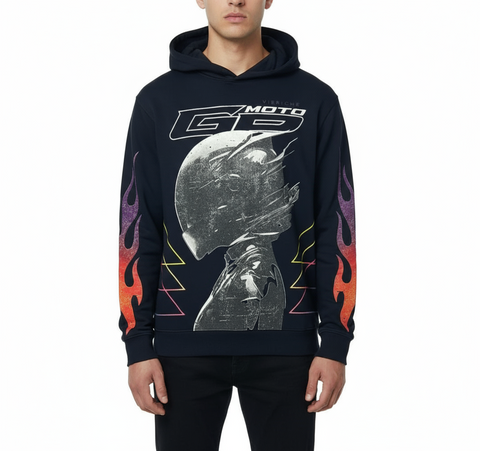 Vie Riche Moto GPS Hoodie w/Patches