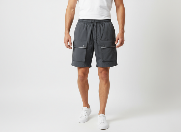 Hudson WindBreaker Nylon 6 Inch Shorts (Grey) U