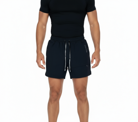 Vie Riche Black Cotton Shorts U