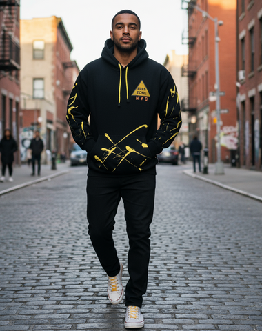 Flee Zone "Warning" Hoody --Read Description U