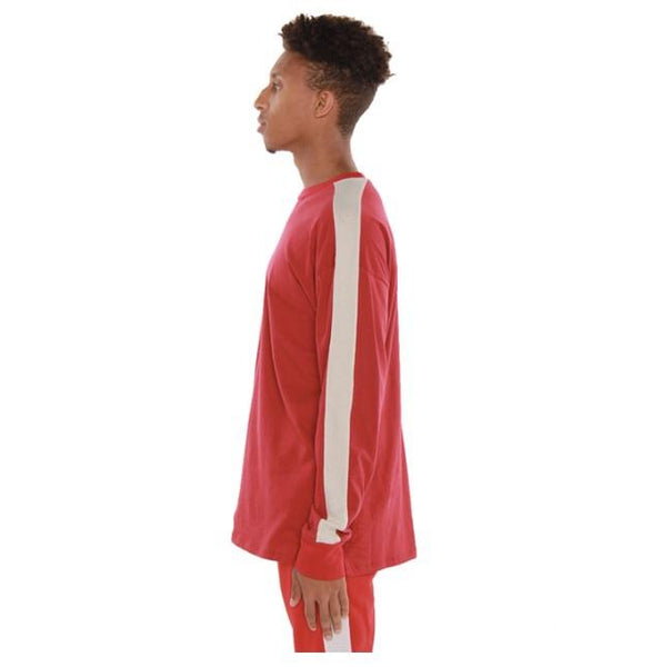 EPTM Long Sleeve Track Tee (Red/White) – Get Fly NYC