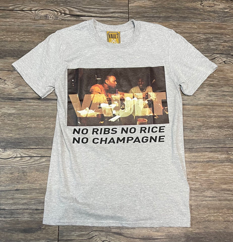 Vault “No Ribs,No Rice,No Champagne” Tee