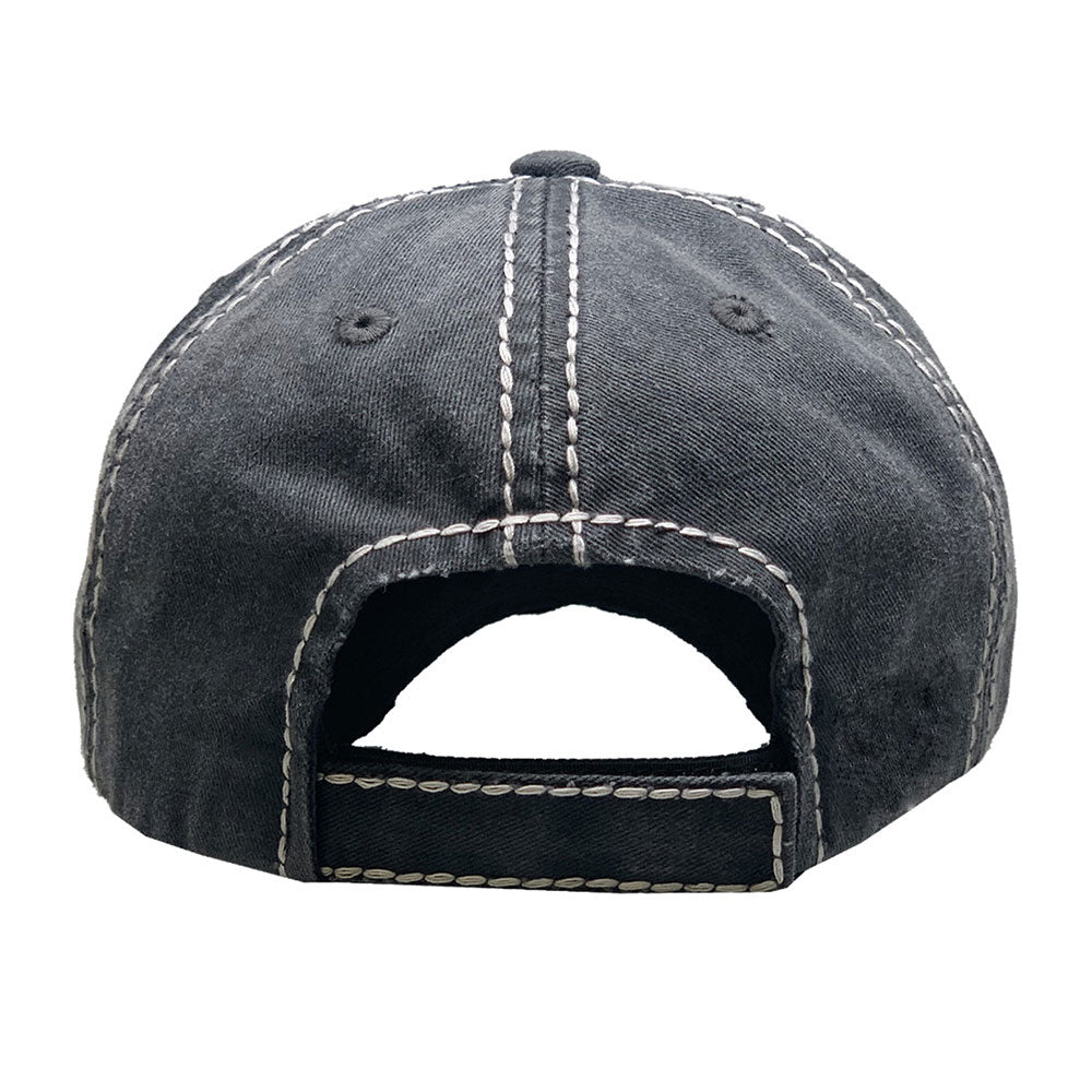 Blessed MOM Floral Detail Vintage Baseball Cap U