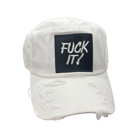 F*ck It White Dad Hat