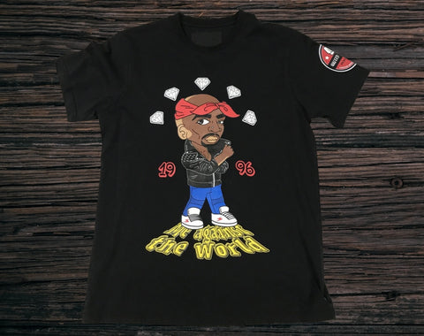 Peace Unlimited "Me Against The World" 2pac Tee (Black)