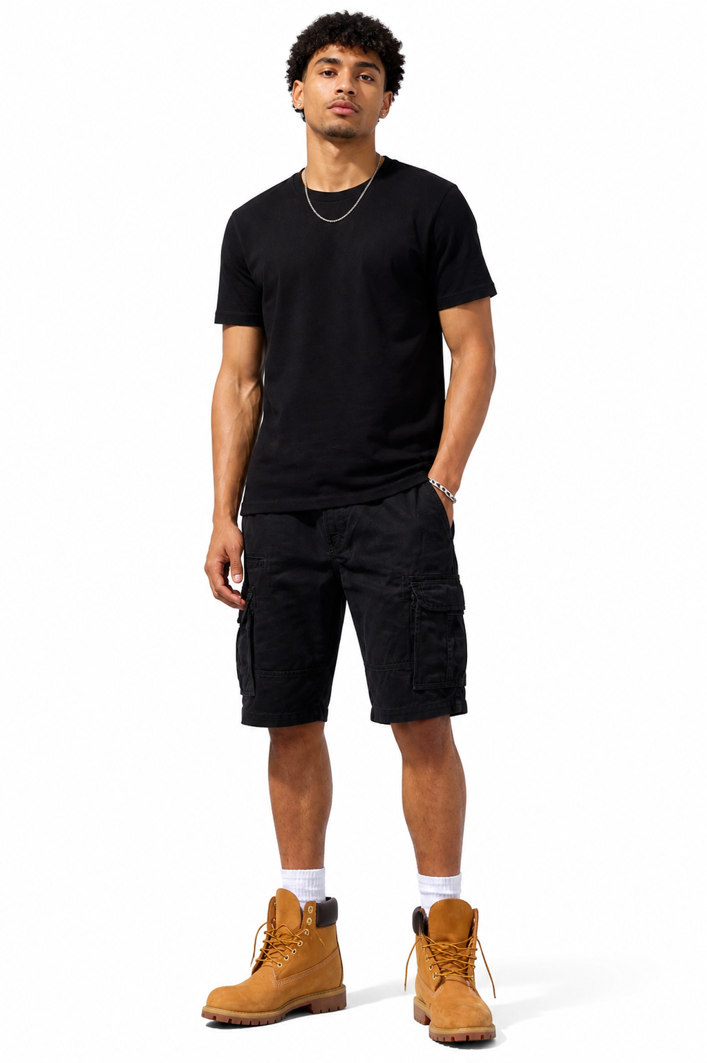 Jordan Craig Xavier Cargo Shorts (Black)