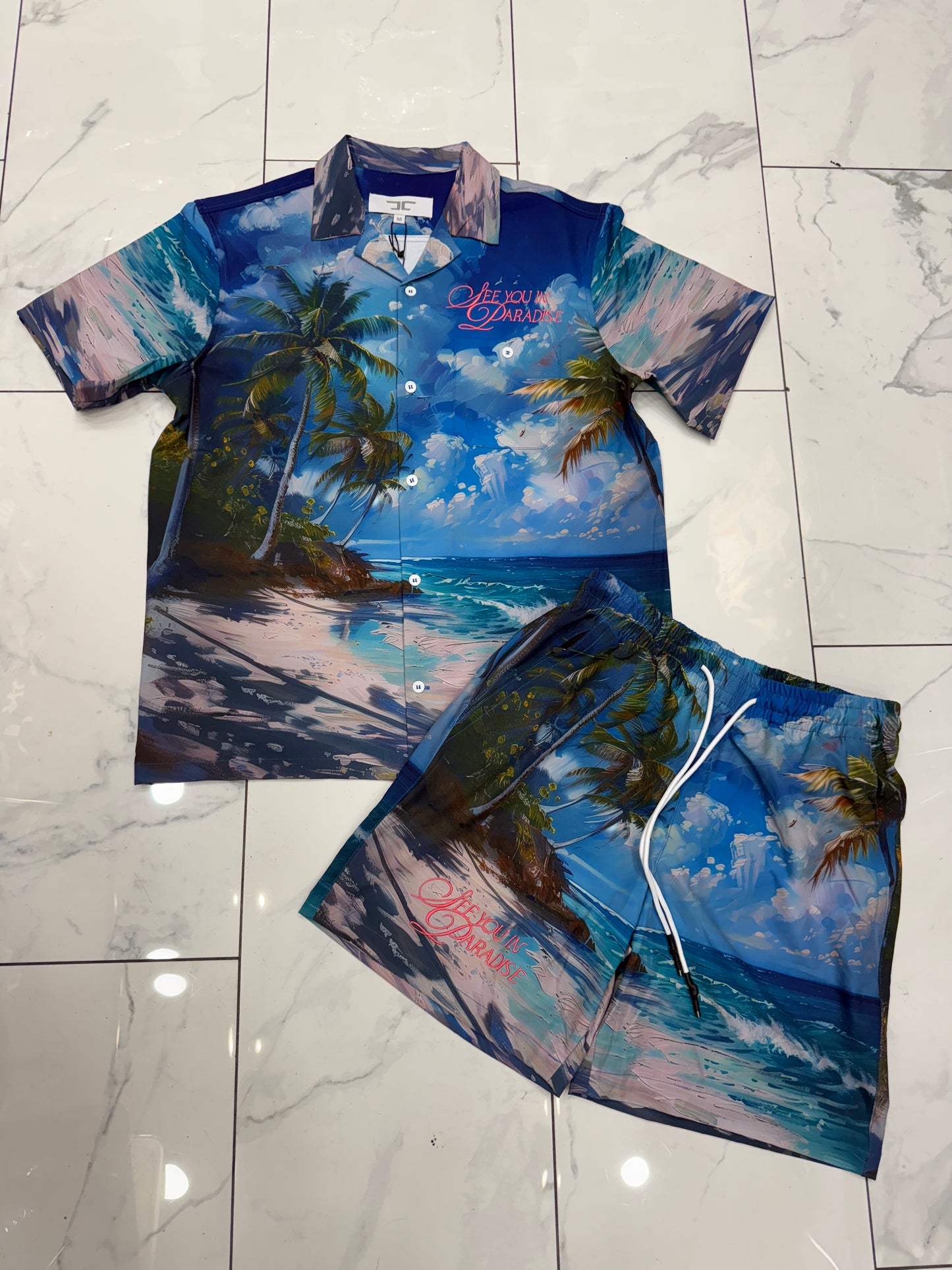 Jordan Craig Wanderlust S/S Party Shirt (Clearwater) U
