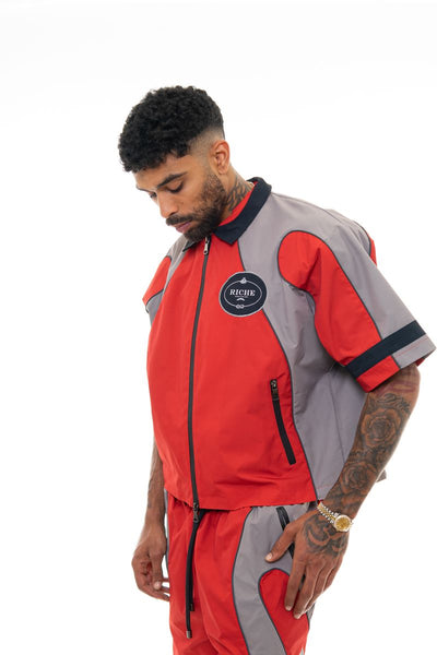 Vie Riche Nylon Biker Jacket Set U