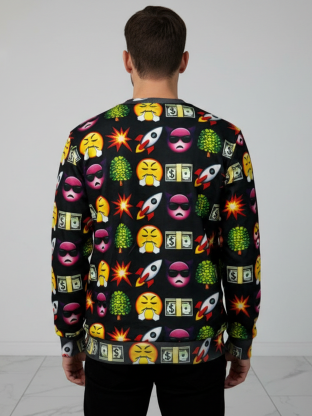 Hudson Emojis Allover Sweatshirt U