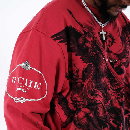 Vie Riche Arc Angel Crewneck Sweatsuit (Burgundy) U