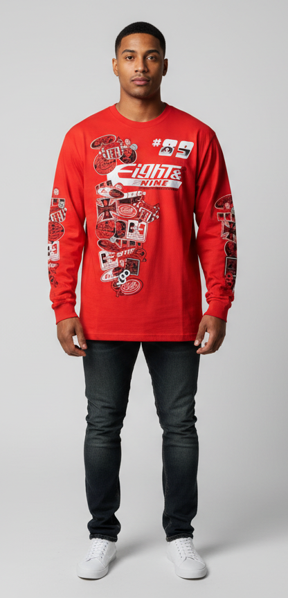 Eight & Nine Long Sleeve Tee U