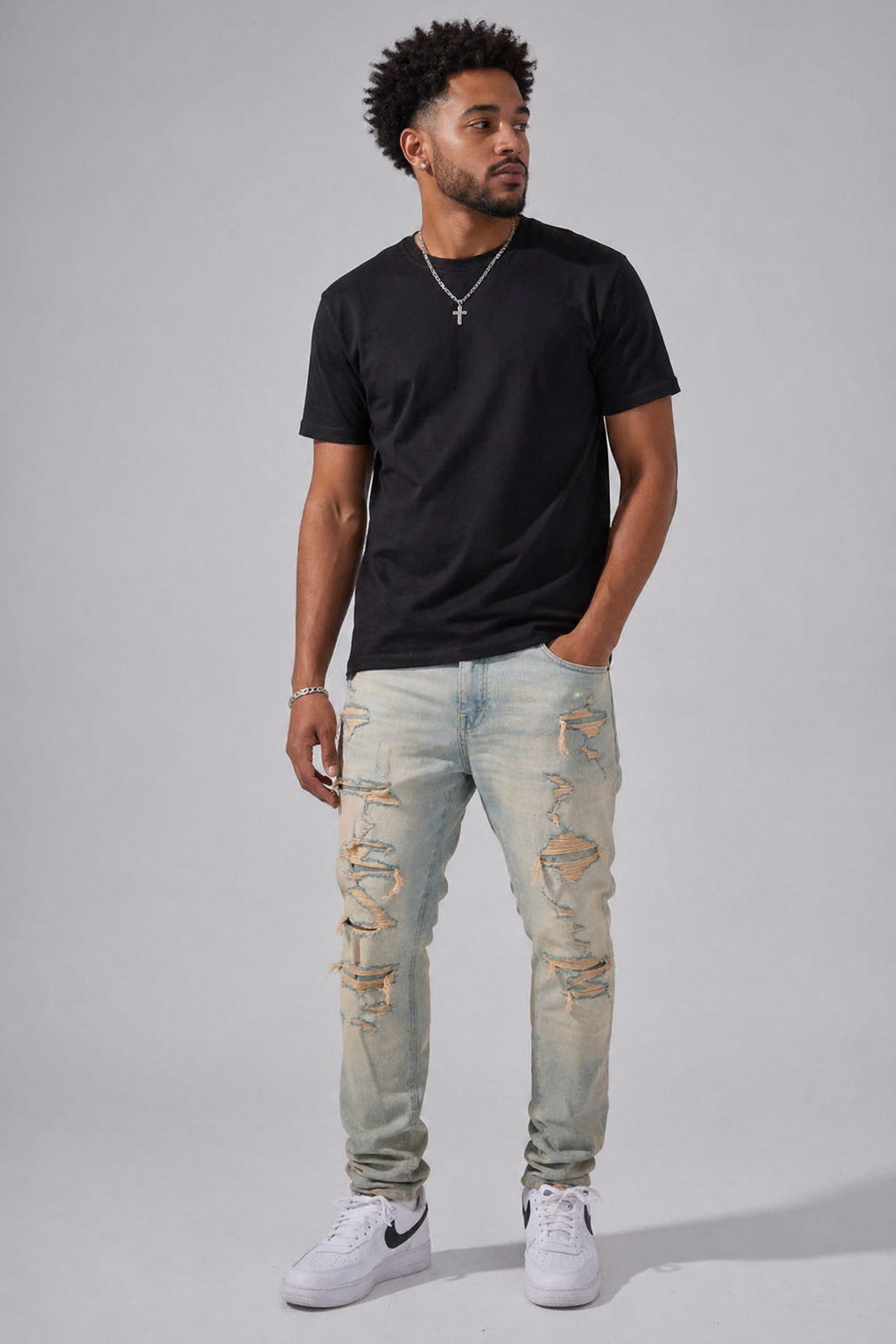 Jordan Craig Newport Denim Slim Taper Fit Jeans (Iced Lager)
