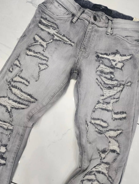 Jordan Craig Sean Fit Frankenstein Denim Jeans Cement Wash