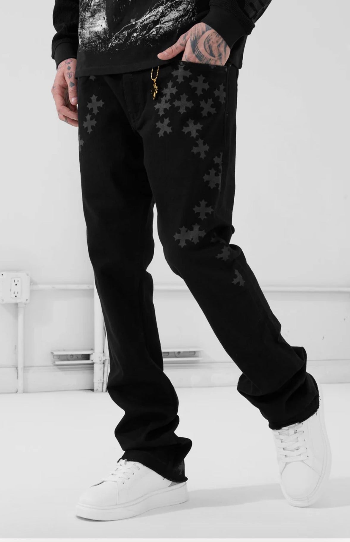 Jordan Craig x See You in Paradise Skinny Stacked Jeans (Black)