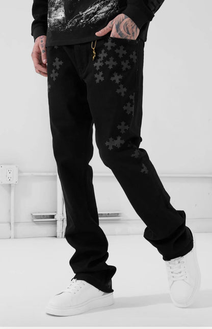 Jordan Craig x See You in Paradise Skinny Stacked Jeans (Black)