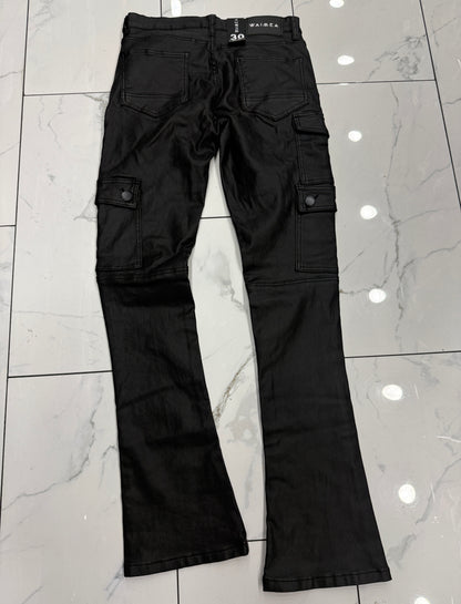 Waimea Stacked Waxed Cargo Jeans U