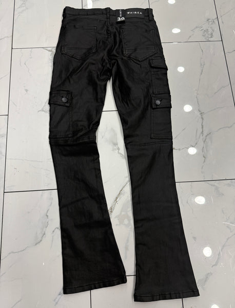 Waimea Stacked Waxed Cargo Jeans