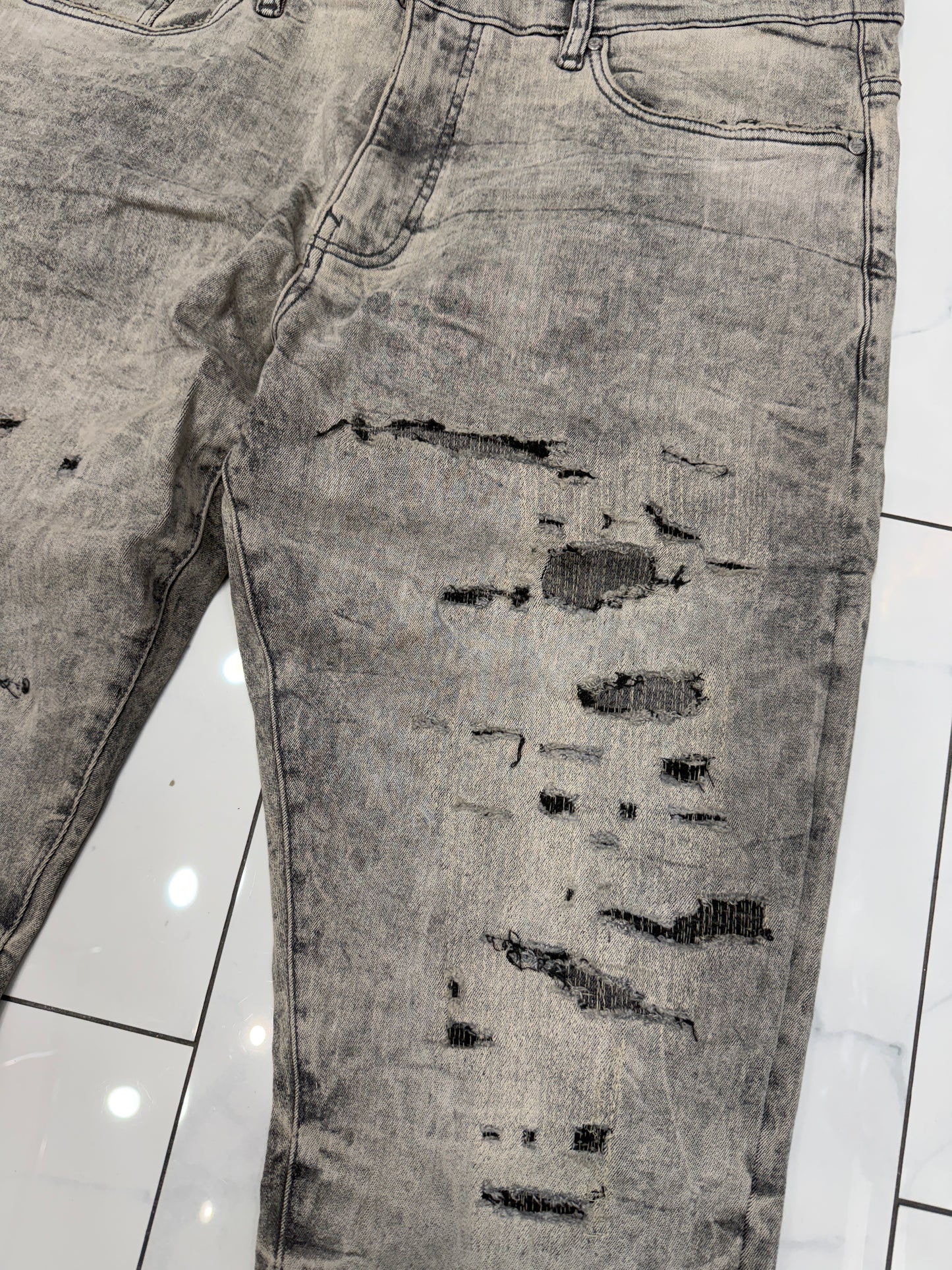 Jordan Craig Sean Fit Desperado Denim Super Stretch Jeans (Bone White) U