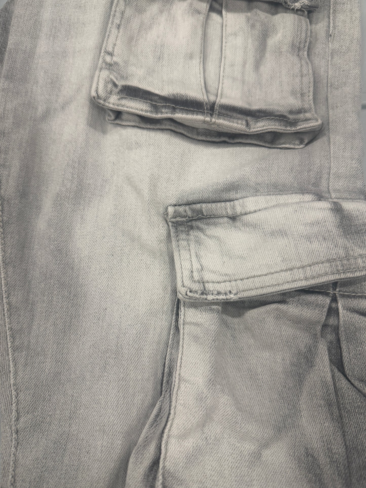 Jordan Denim w/ Cargo Pockets Slim Taper Fit Jeans (Cement Wash)