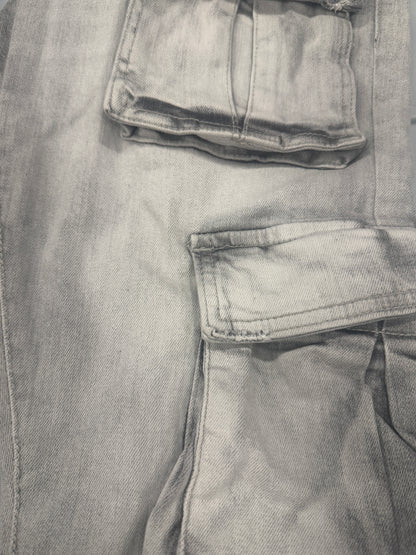 Jordan Denim w/ Cargo Pockets Slim Taper Fit Jeans (Cement Wash)