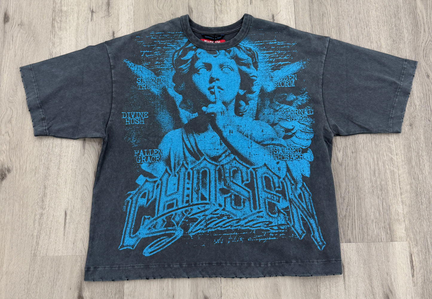 Chosen Silent Strength Vintage Wash Graphic Boxy T-Shirt