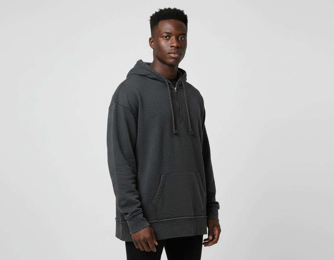 Pradagynyc Grey Full Zip Hood Hoodie