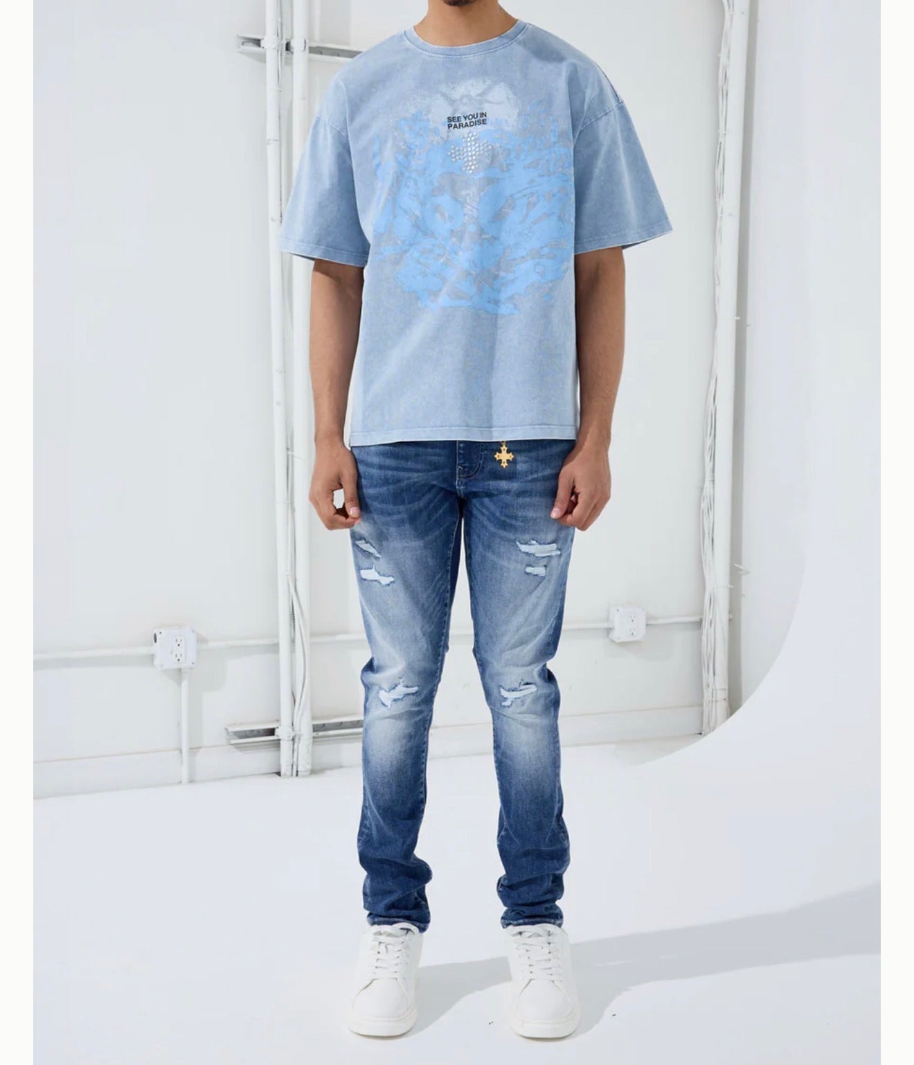 Jordan Craig x See You In Paradise Humility Denim Slim Taper Fit Jeans (Aged Wash)