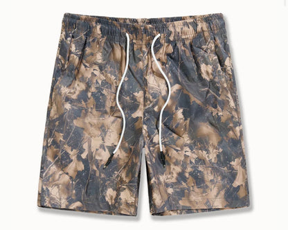 Jordan Craig x See You In Paradise Graphic Paradise Palms Nylon Shorts (Hunter Camo)