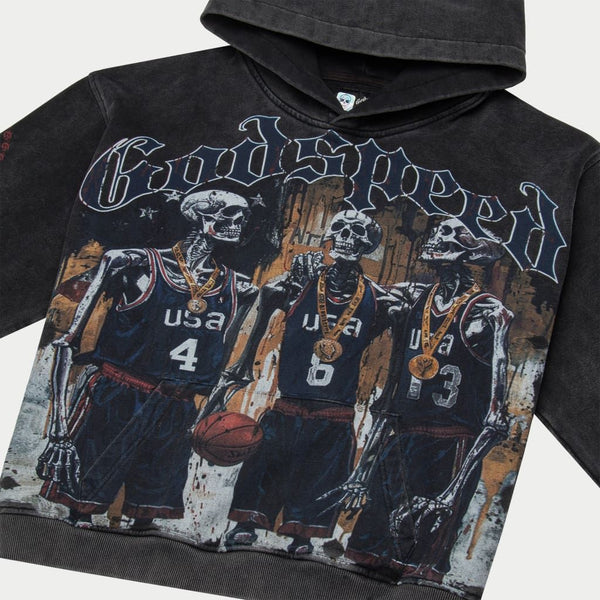 Godspeed Dream Team 24' Hoodie (Black Wash)